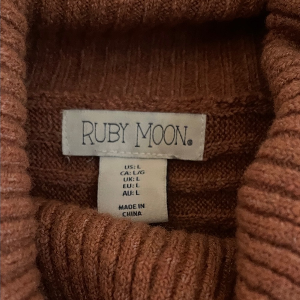 Ruby Moon Rust/Orange Colored Sweater - image 2